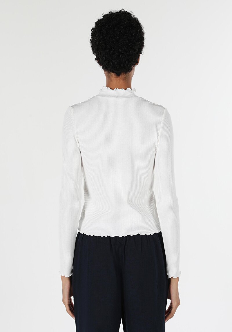 Показати інформацію про Футболка З Довгим Рукавом Жіноча Біла  Cl1060309