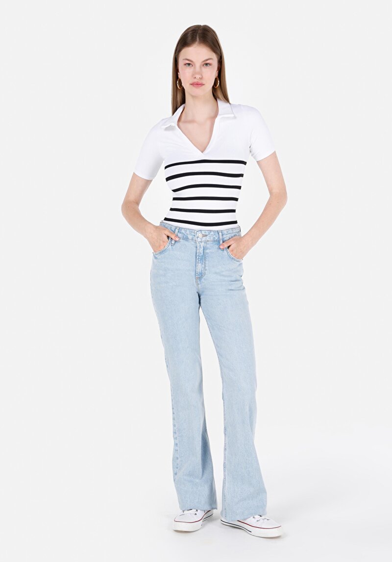 Зображення 776 Clara Джинси Жіночі Блакитні Вузького Крою Cl1069650