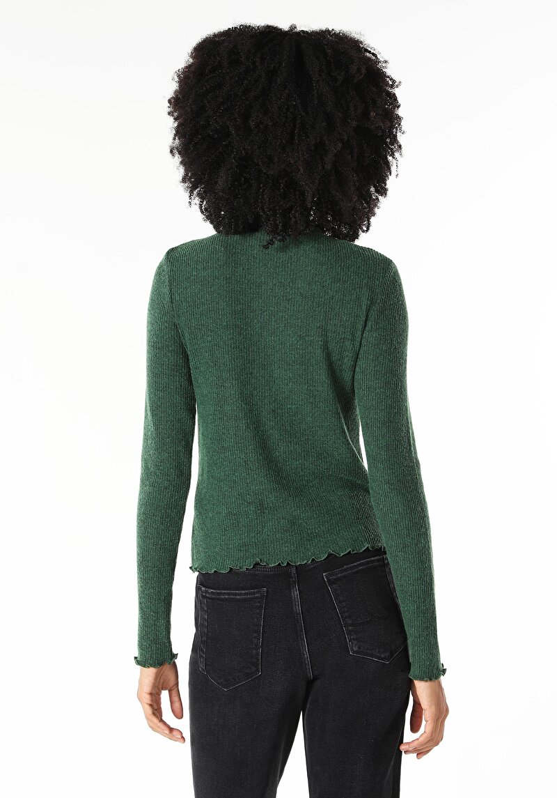 Показати інформацію про Футболка З Довгим Рукавом Жіноча Зелена  Cl1060309