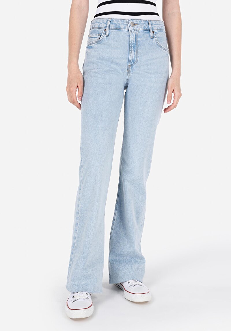 Показати інформацію про 776 Clara Джинси Жіночі Блакитні Вузького Крою Cl1069650