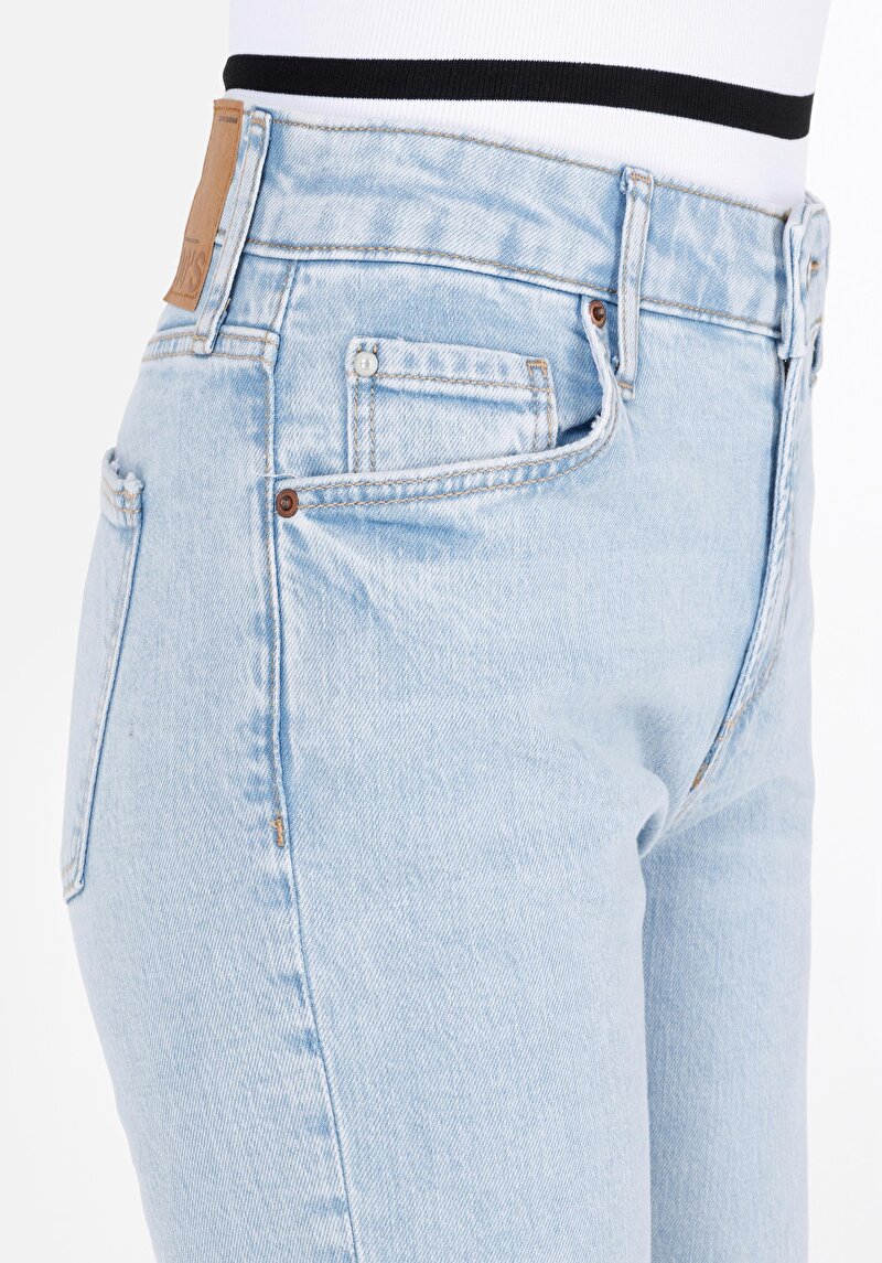 Показати інформацію про 776 Clara Джинси Жіночі Блакитні Вузького Крою Cl1069650