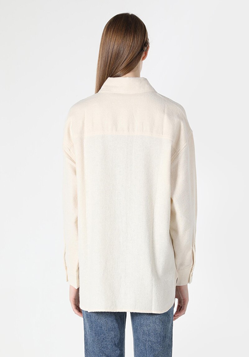 Показати інформацію про Сорочка З Довгим Рукавом Жіноча Бежева  Cl1061865