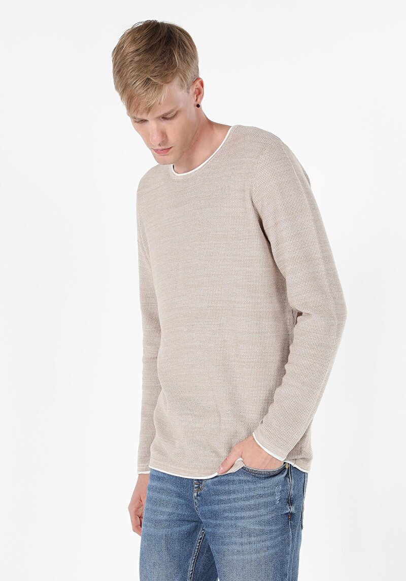 Показати інформацію про Светр Чоловічий Бежевий  Cl1056038