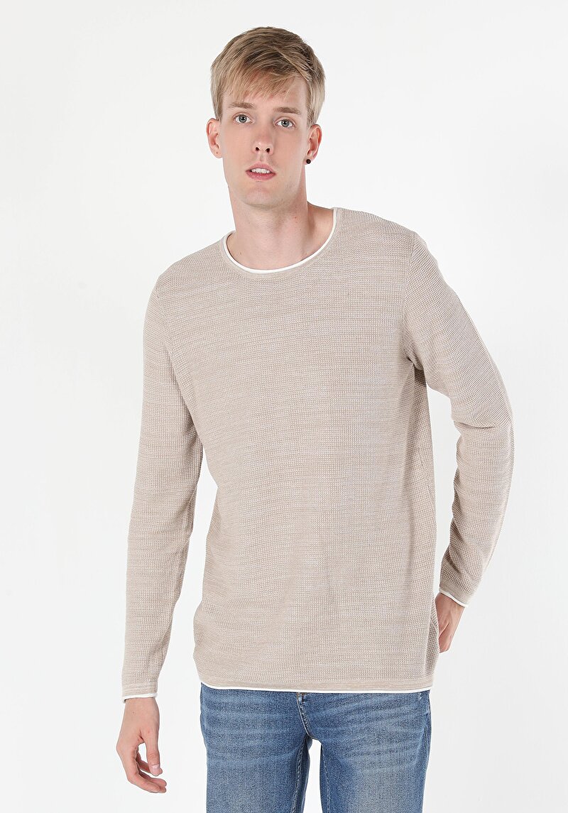 Показати інформацію про Светр Чоловічий Бежевий  Cl1056038
