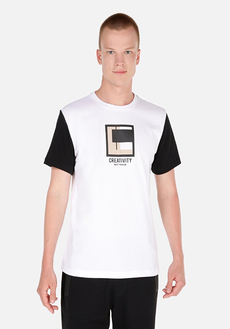 Зображення Футболка З Коротким Рукавом Чоловіча Біла  Cl1069752
