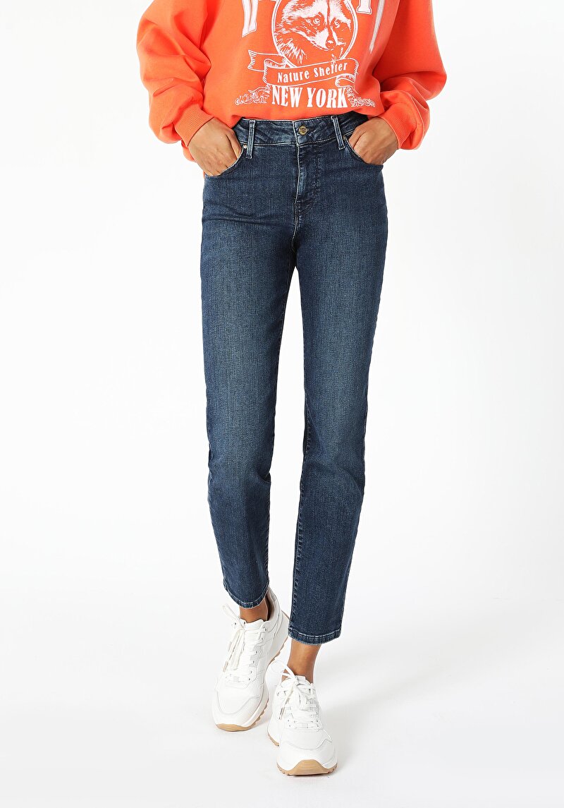 Показати інформацію про 703 Carla Джинси Жіночі  Вузького Крою Cl1060396