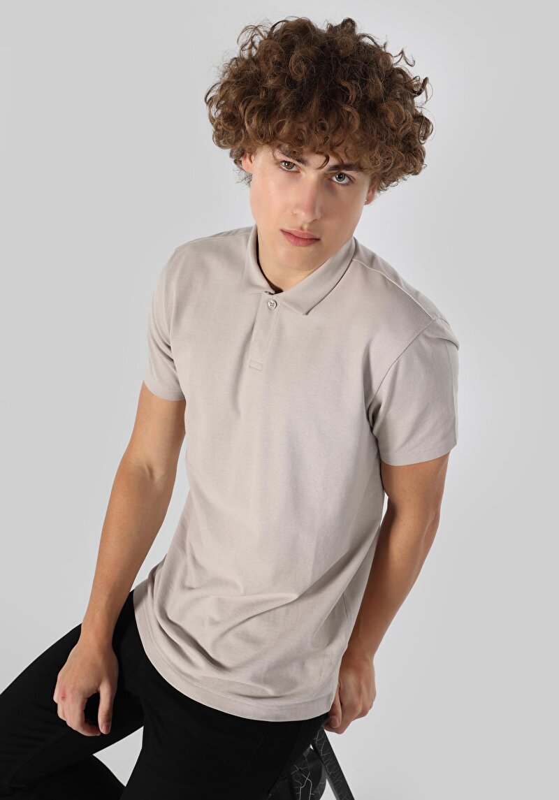 Показати інформацію про Поло З Коротким Рукавом Чоловіче Сіре  Cl1059159