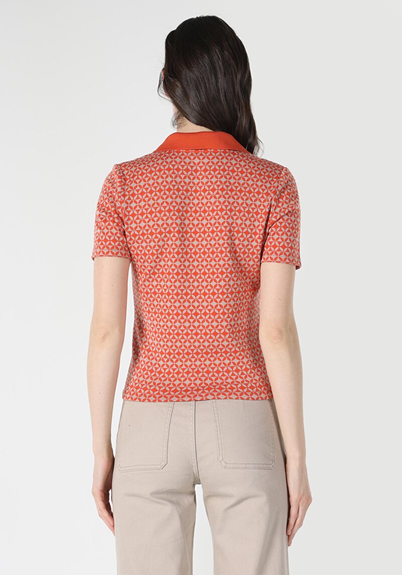 Показати інформацію про Футболка З Коротким Рукавом Жіноча Помаранчева  Cl1061903