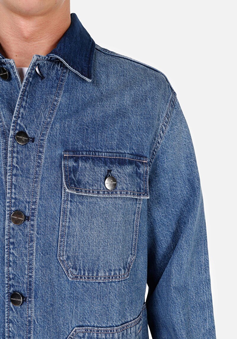 Показати інформацію про Піджак Чоловічий Блакитний  Cl1070611