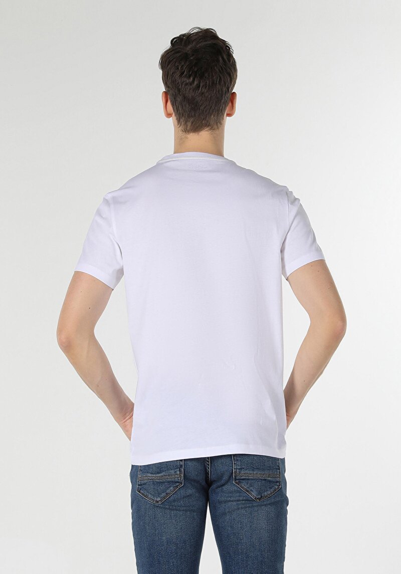 Показати інформацію про Футболка З Коротким Рукавом Чоловіча Біла  Cl1056742