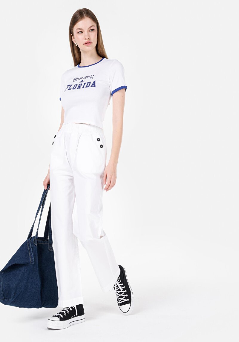 Показати інформацію про Брюки Жіночі Білі  Cl1068248