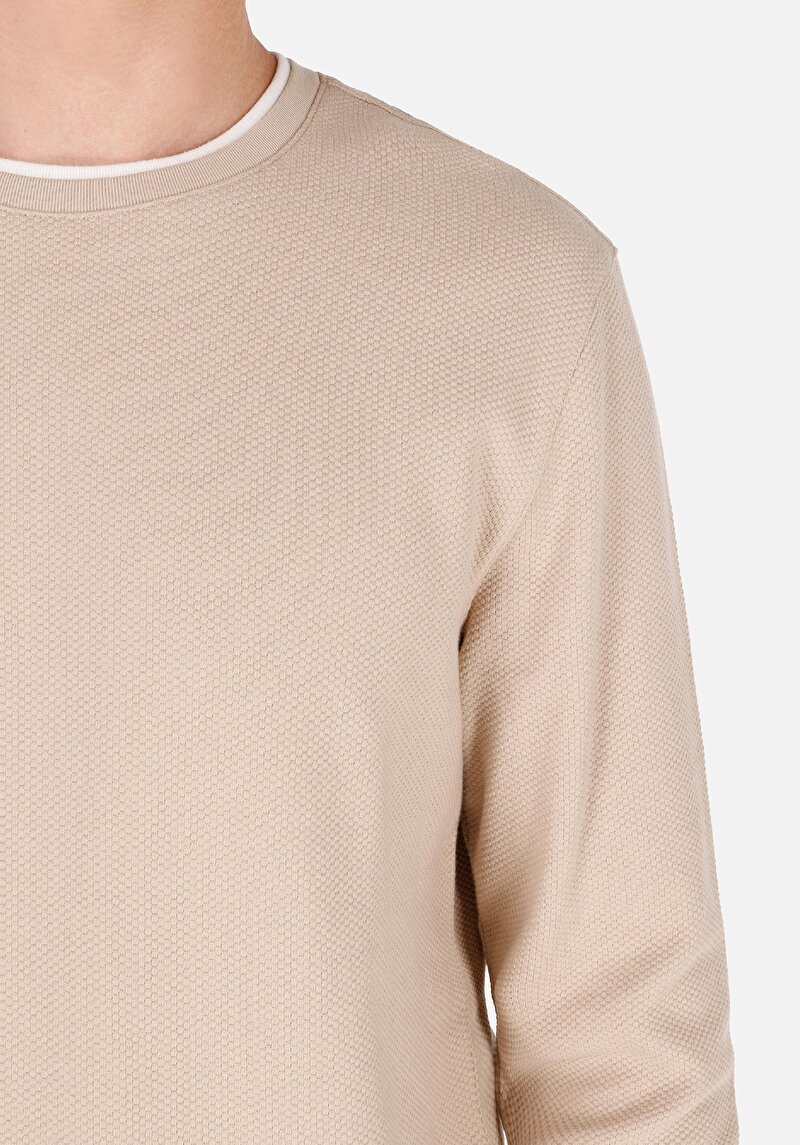 Показати інформацію про Футболка З Довгим Рукавом Чоловіча Бежева  Cl1069828