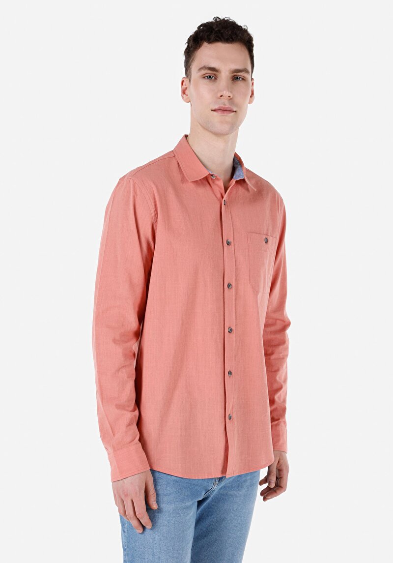 Зображення Сорочка З Довгим Рукавом Чоловіча Червона  Cl1068392