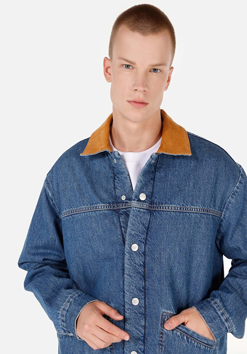 Показати інформацію про Піджак Чоловічий Блакитний  Cl1070619