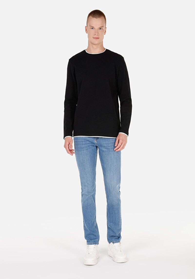 Показати інформацію про Футболка З Довгим Рукавом Чоловіча Чорна  Cl1069828