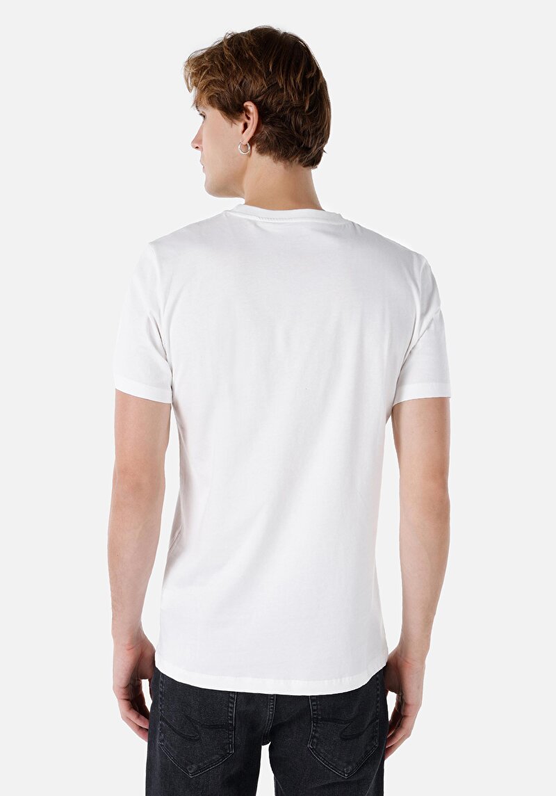 Показати інформацію про Футболка З Коротким Рукавом Чоловіча Біла  Cl1068393