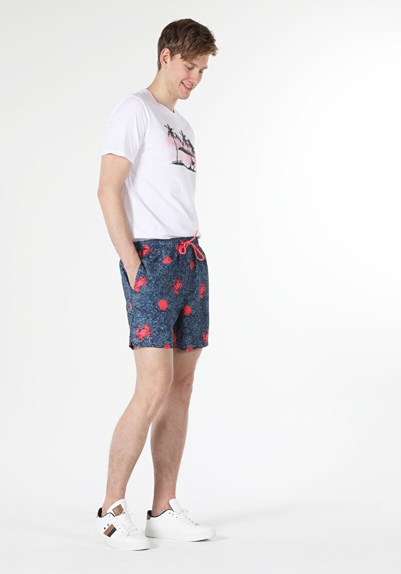 Показати інформацію про Шорти Пляжні Чоловічі Сині  Cl1059243