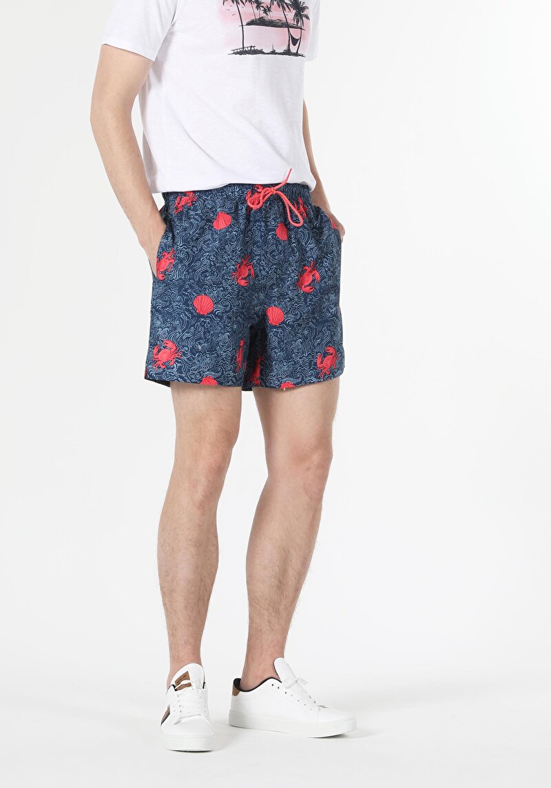 Показати інформацію про Шорти Пляжні Чоловічі Сині  Cl1059243