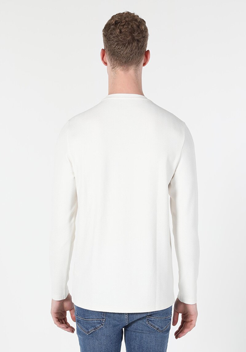 Показати інформацію про Футболка З Довгим Рукавом Чоловіча Біла  Cl1060482