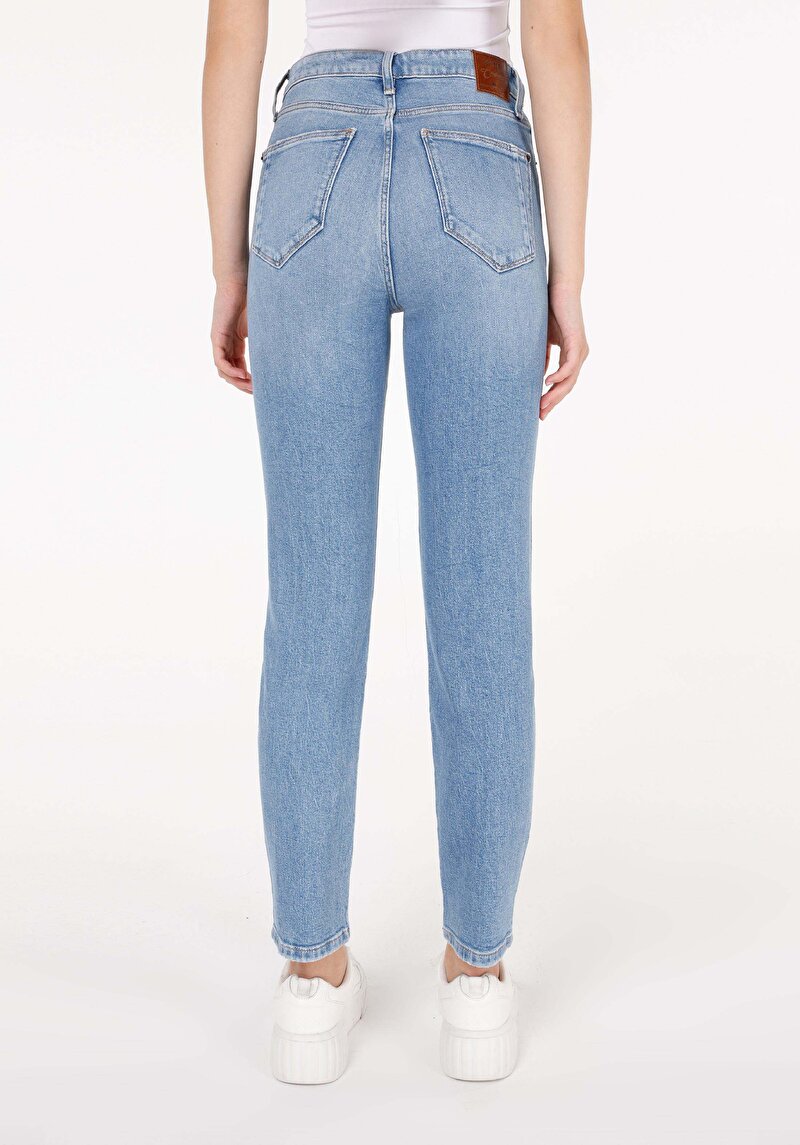 Зображення 703 Carla Джинси Жіночі Блакитні Вузького Крою Cl1070658