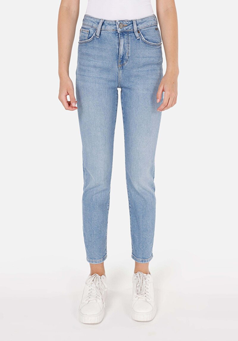 Зображення 703 Carla Джинси Жіночі Блакитні Вузького Крою Cl1070658