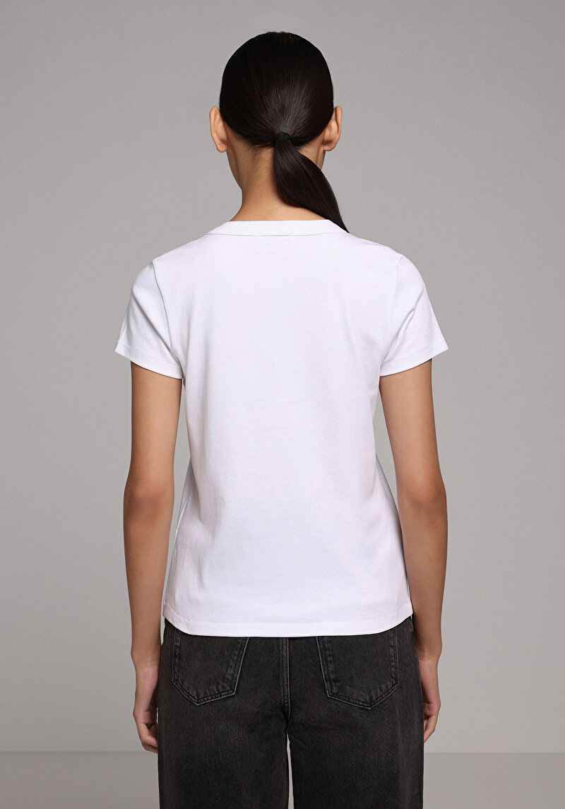 Показати інформацію про Футболка З Коротким Рукавом Жіноча Біла  Cl1068567