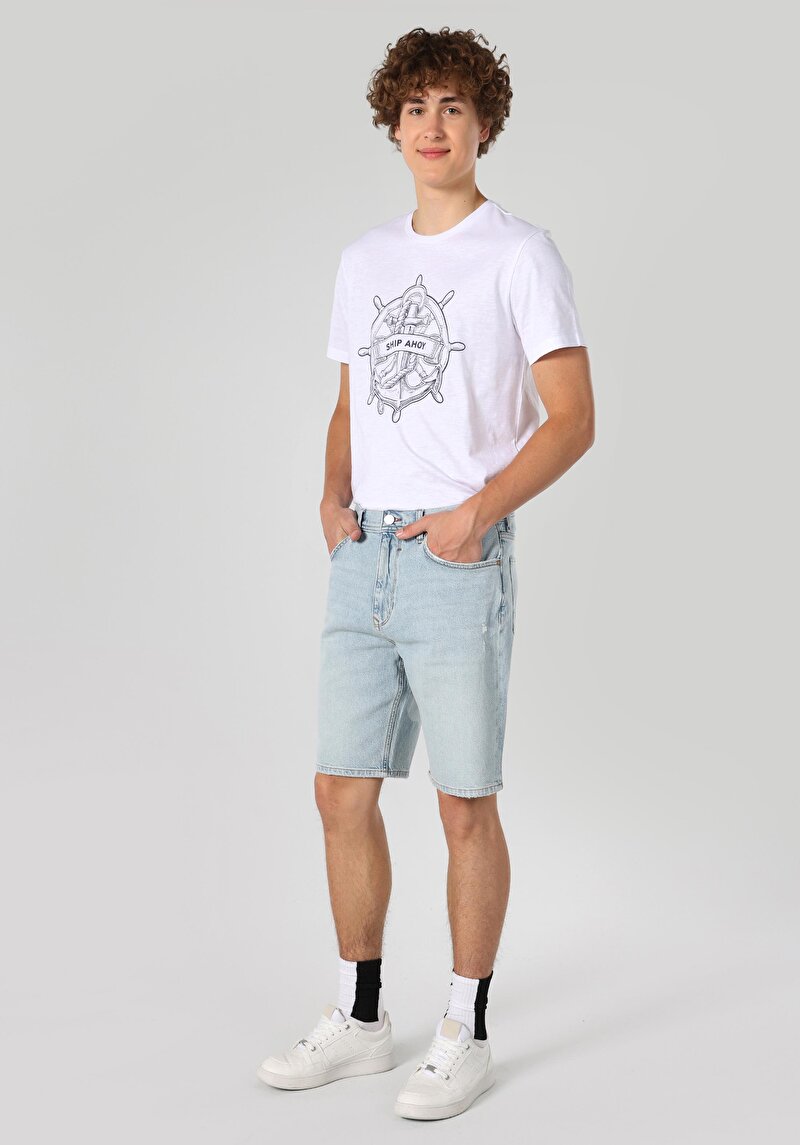 Показати інформацію про 070 Odin Шорти Чоловічі Блакитні  Cl1063595