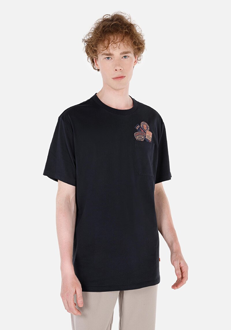 Зображення Футболка З Коротким Рукавом Чоловіча Синя  Cl1069877