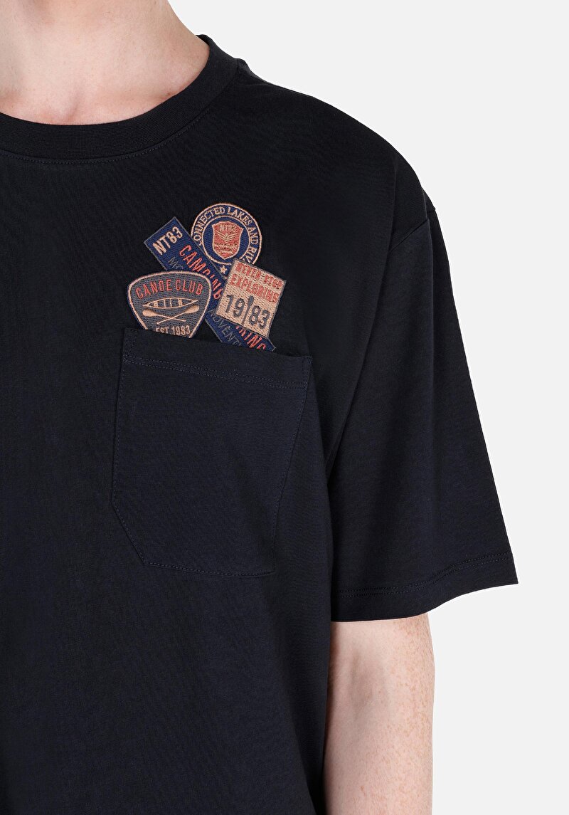 Показати інформацію про Футболка З Коротким Рукавом Чоловіча Синя  Cl1069877