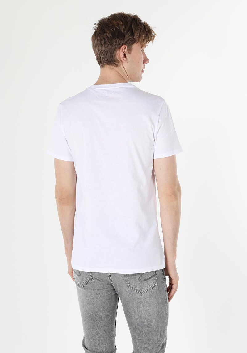 Показати інформацію про Футболка З Коротким Рукавом Чоловіча Біла  Cl1057124