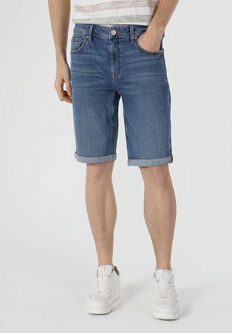 Показати інформацію про 045 David Шорти Чоловічі Блакитні  Cl1063603