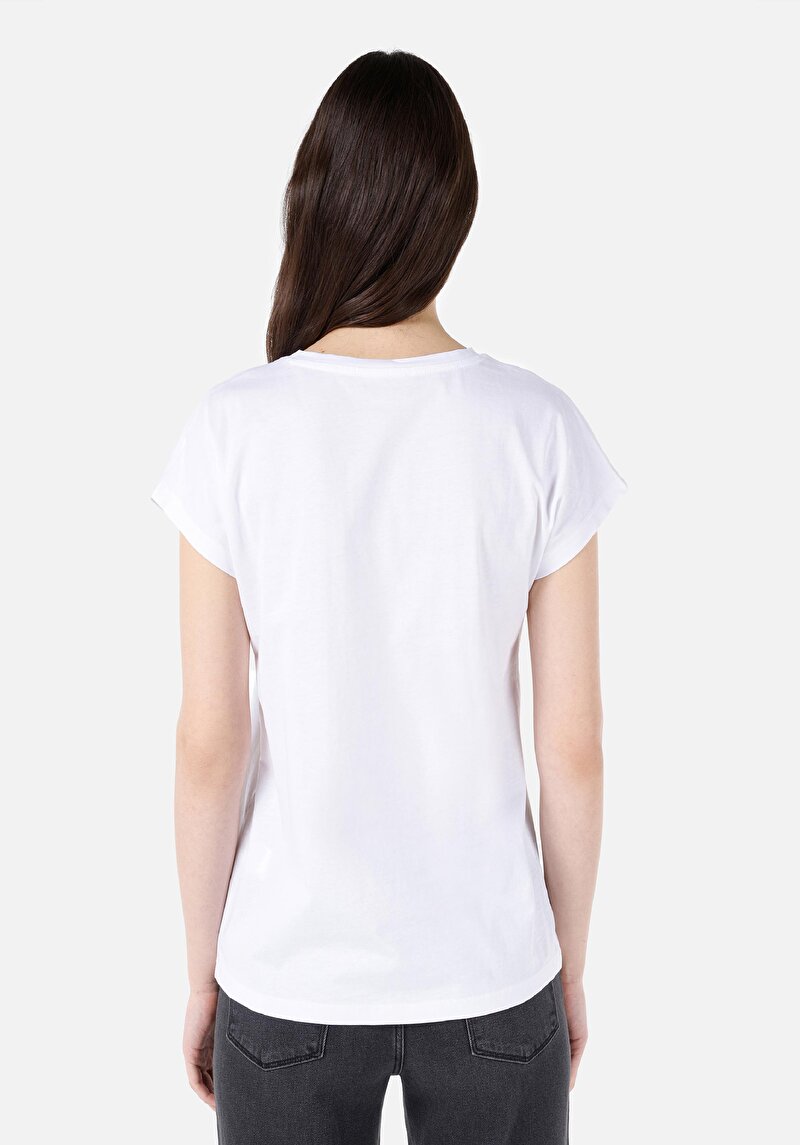 Показати інформацію про Футболка З Коротким Рукавом Жіноча Біла  Cl1068577