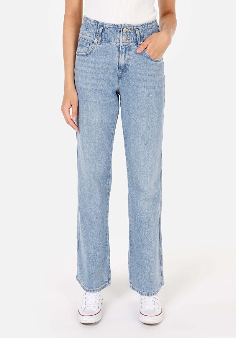 Зображення 786 Carlen Джинси Жіночі Блакитні Класичного Крою Cl1070664