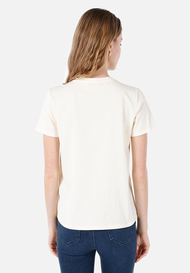 Показати інформацію про Футболка З Коротким Рукавом Жіноча Бежева  Cl1068590