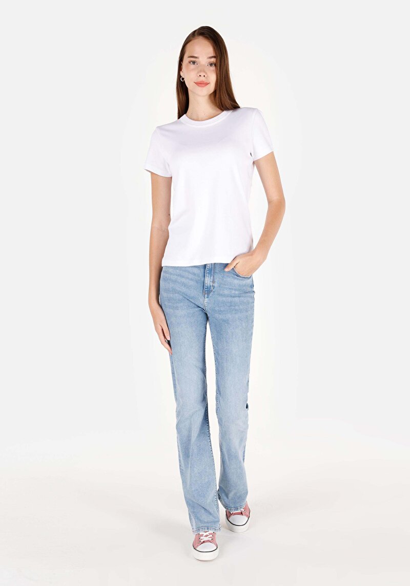 Зображення 791 Monica Джинси Жіночі Блакитні Класичного Крою Cl1070667