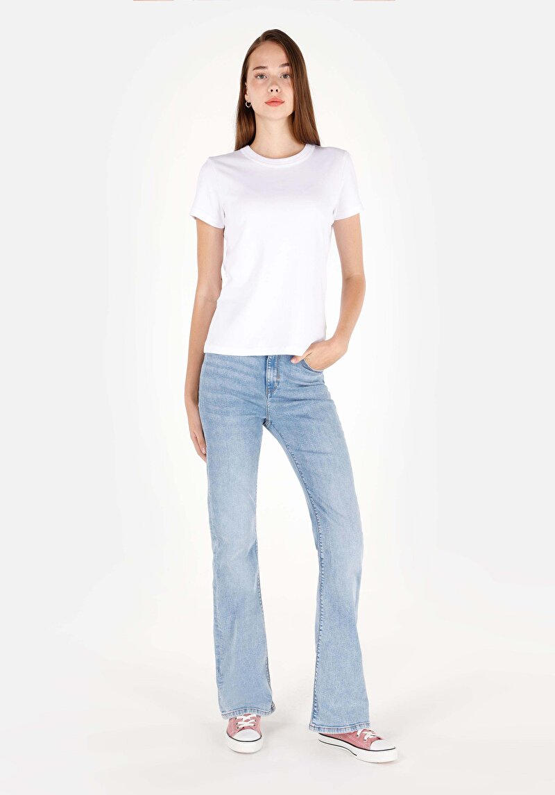 Показати інформацію про 791 Monica Джинси Жіночі Блакитні Класичного Крою Cl1070667