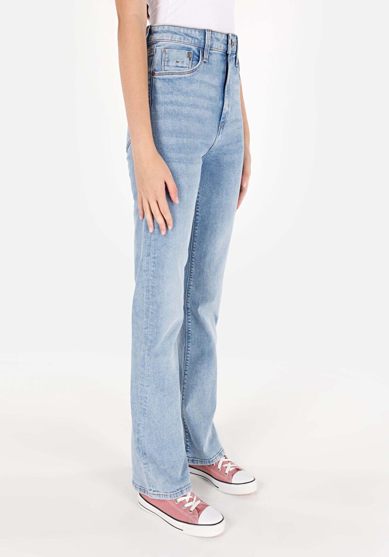 Зображення 791 Monica Джинси Жіночі Блакитні Класичного Крою Cl1070667