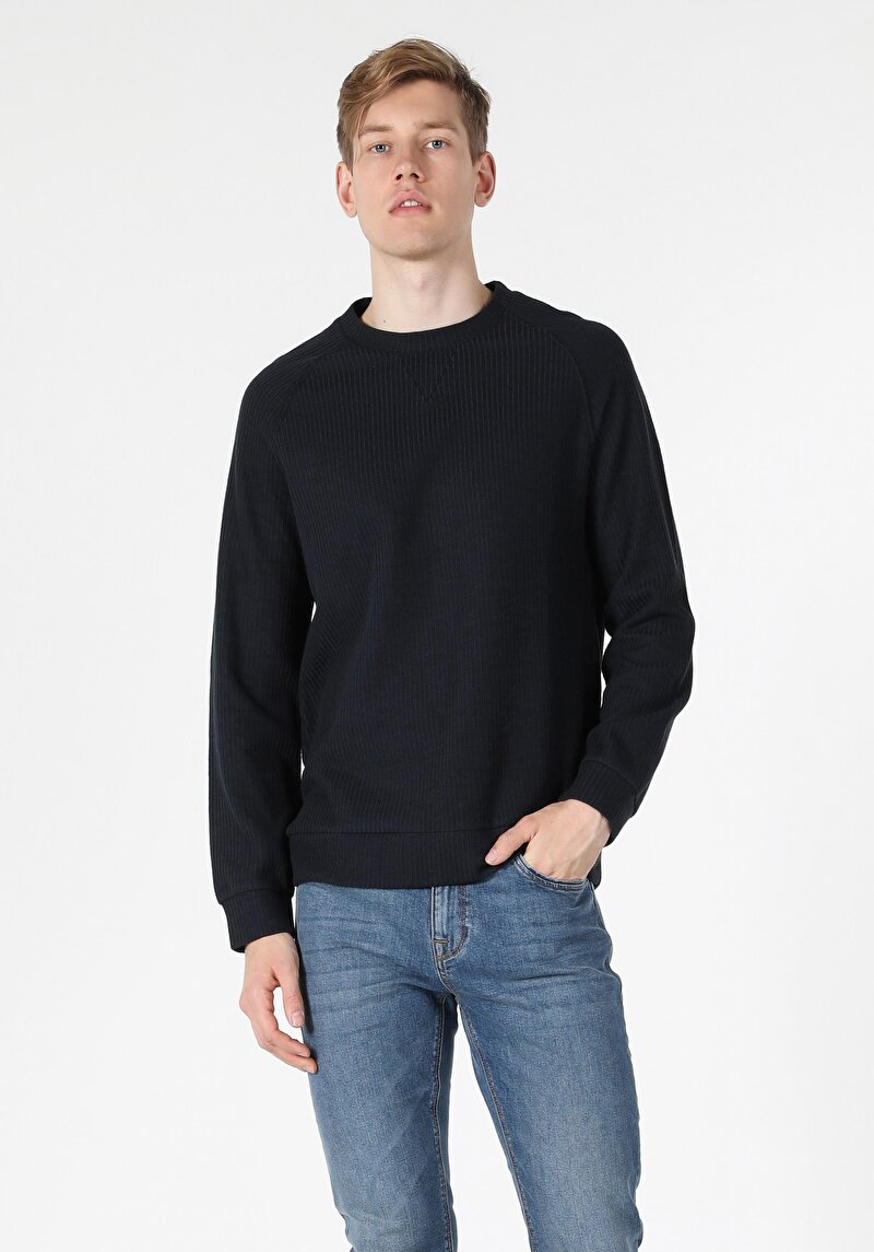 Показати інформацію про Футболка З Довгим Рукавом Чоловіча Синя  Cl1057263