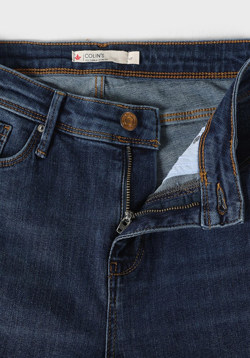 Показати інформацію про 703 Carla Джинси Жіночі  Вузького Крою Cl1062186