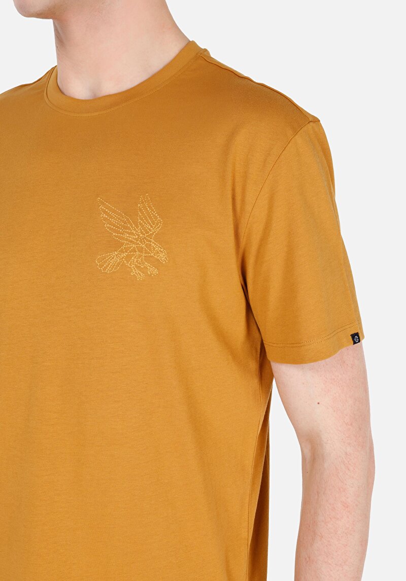 Показати інформацію про Футболка З Коротким Рукавом Чоловіча Жовта  Cl1069923