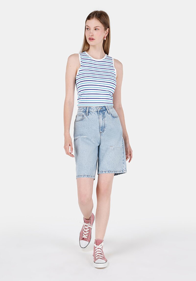 Зображення Шорти Жіночі Блакитні  Cl1068615