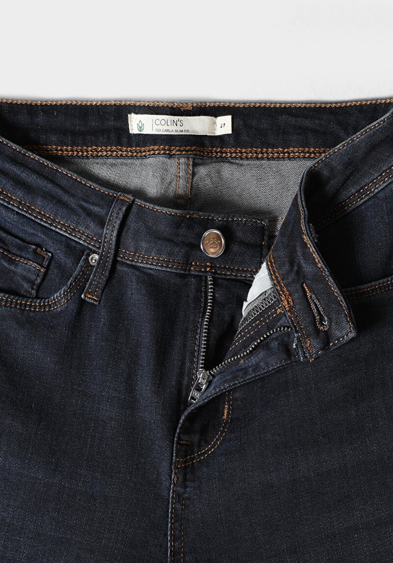 Показати інформацію про 703 Carla Джинси Жіночі  Вузького Крою Cl1062187