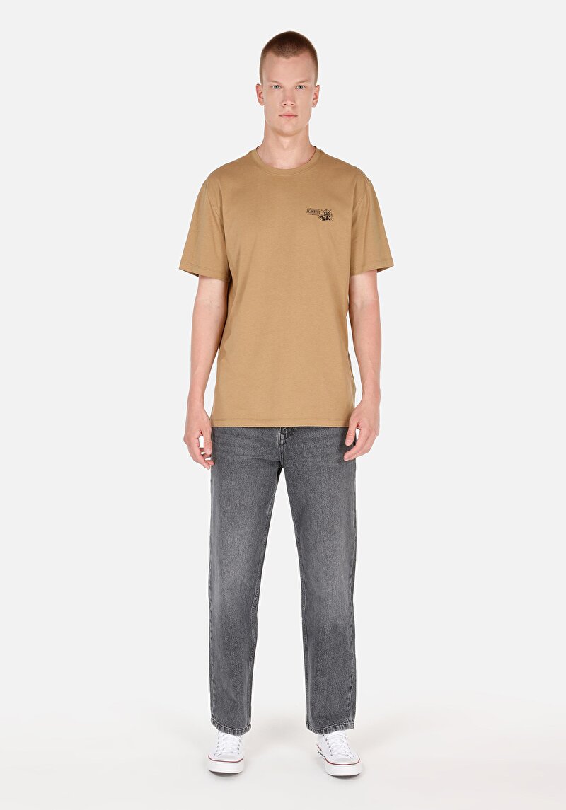 Показати інформацію про Футболка З Коротким Рукавом Чоловіча Коричнева  Cl1069924