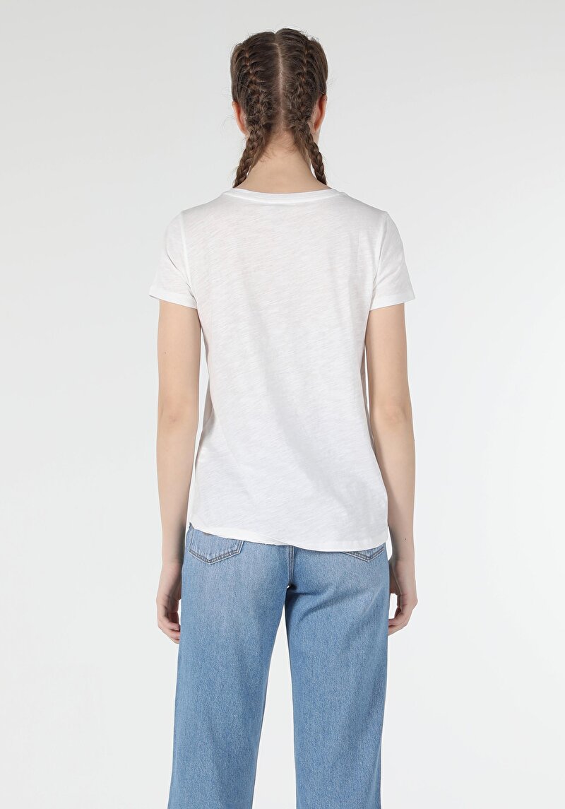 Показати інформацію про Футболка З Коротким Рукавом Жіноча Біла  Cl1057337