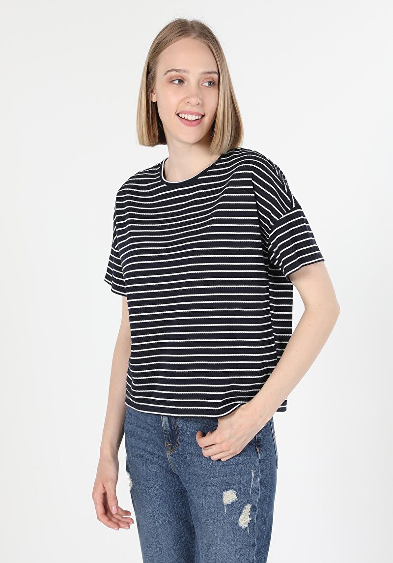 Зображення Футболка З Коротким Рукавом Жіноча Синя Cl1060584