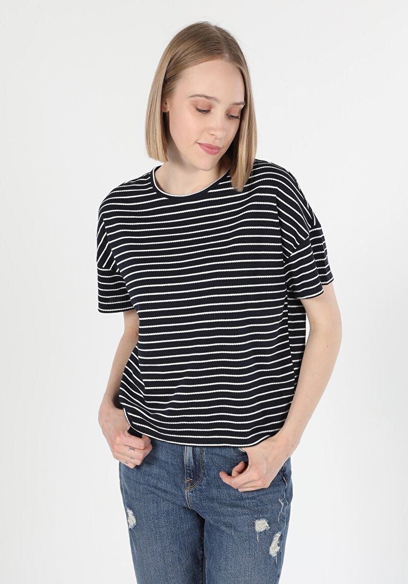 Показати інформацію про Футболка З Коротким Рукавом Жіноча Синя  Cl1060584