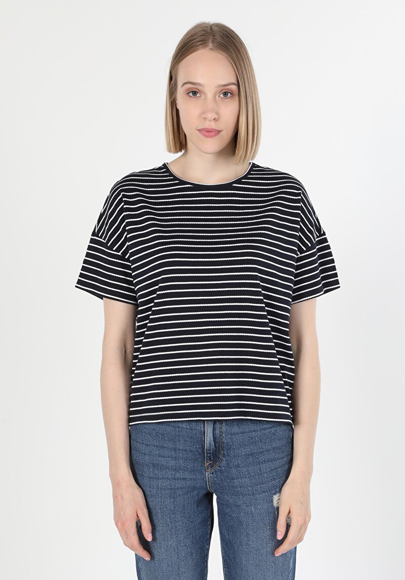 Показати інформацію про Футболка З Коротким Рукавом Жіноча Синя  Cl1060584