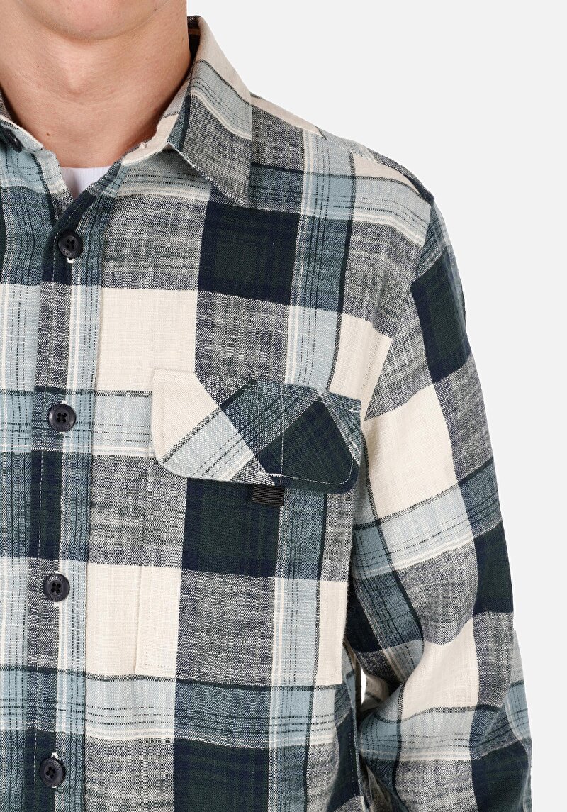 Показати інформацію про Сорочка З Довгим Рукавом Чоловіча Зелена  Cl1069961