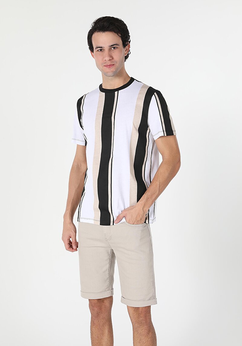 Показати інформацію про Футболка З Коротким Рукавом Чоловіча Біла  Cl1057499