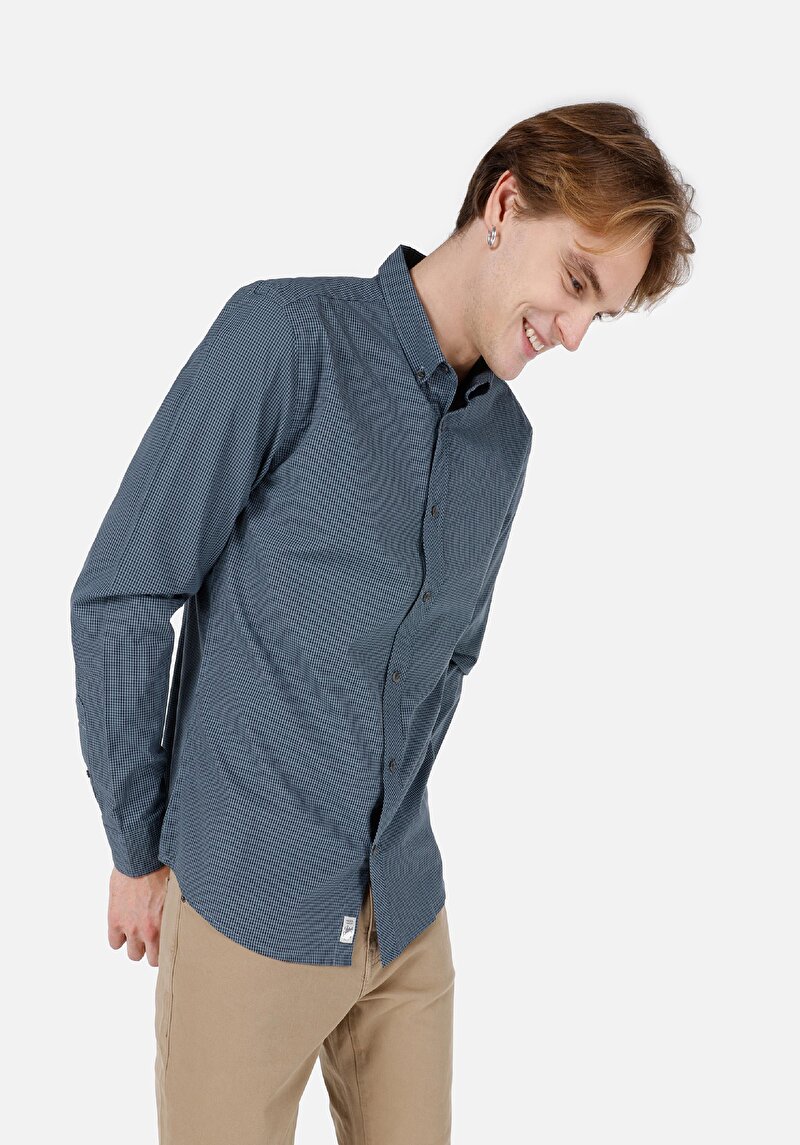 Зображення Сорочка З Довгим Рукавом Чоловіча Зелена  Cl1064017